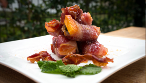 Papaya Bacon Bites