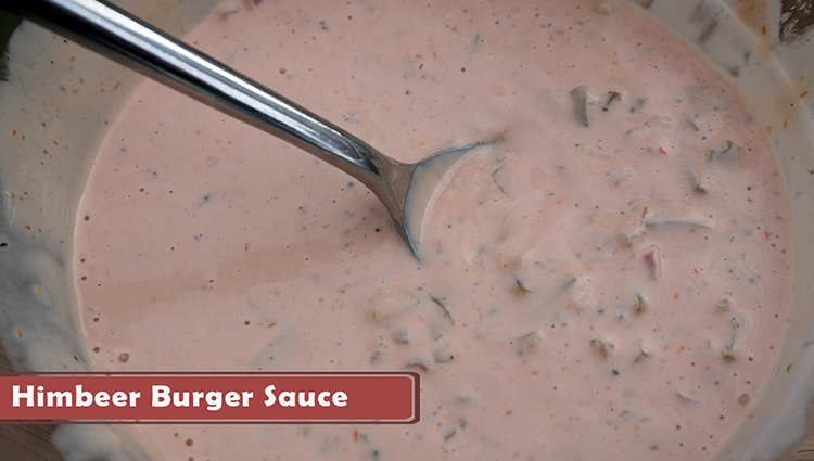 Himbeer Burger Sauce