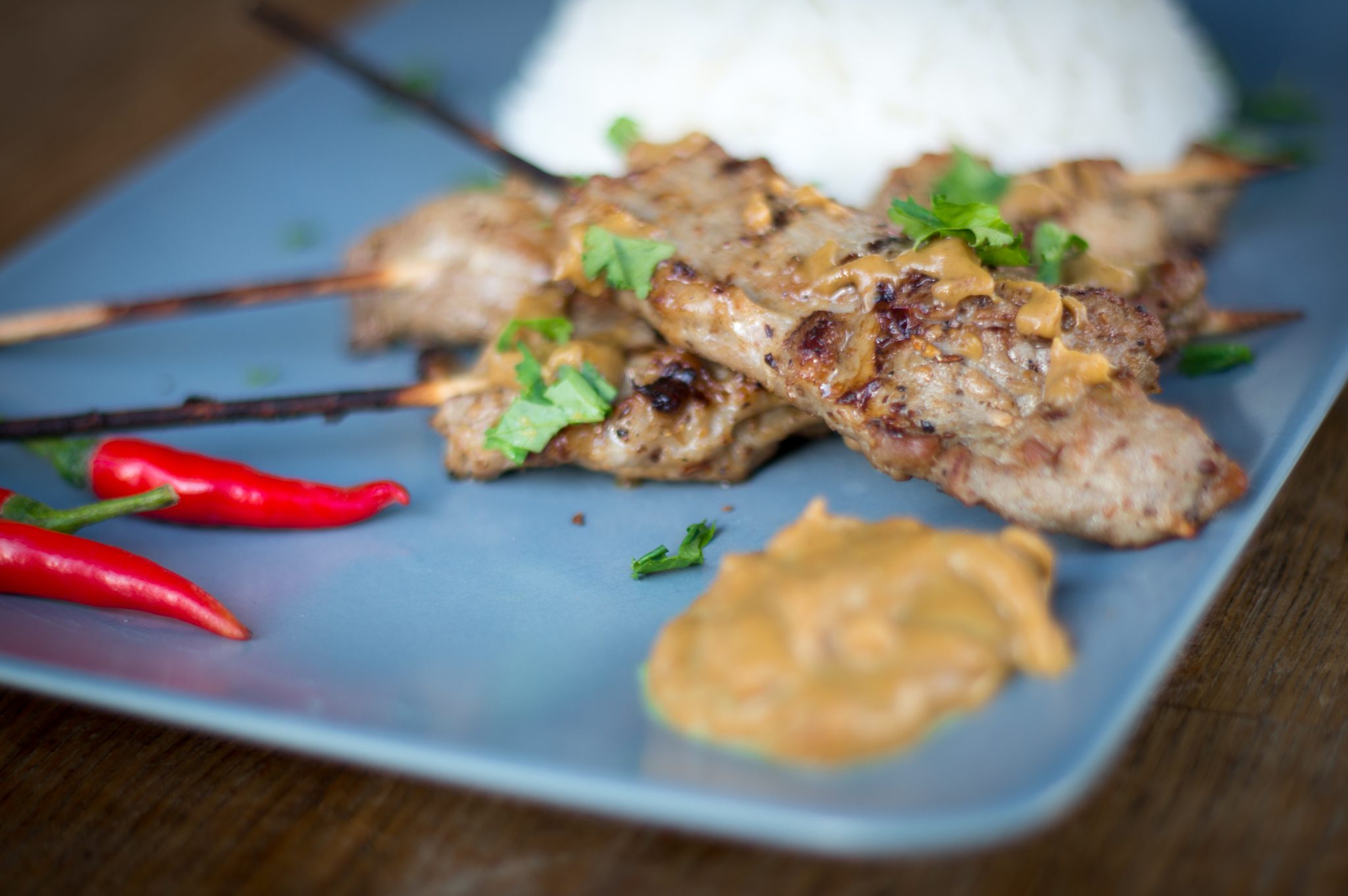Thailändische Schweinefleisch Spieße - Barbecue Rezepte