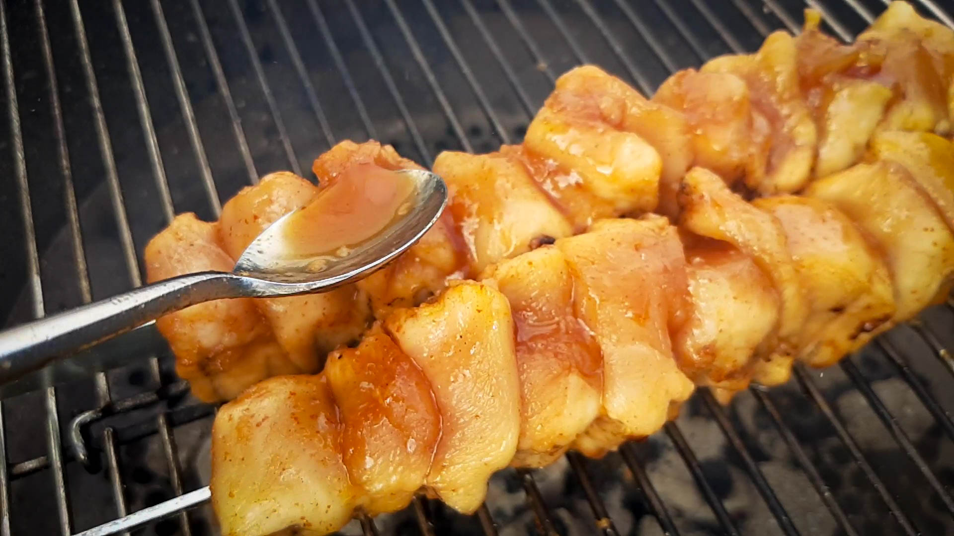 Honig Sriracha Hähnchen Spieße - Barbecue Rezepte