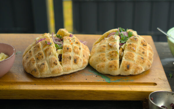 Fladenbrot füllen