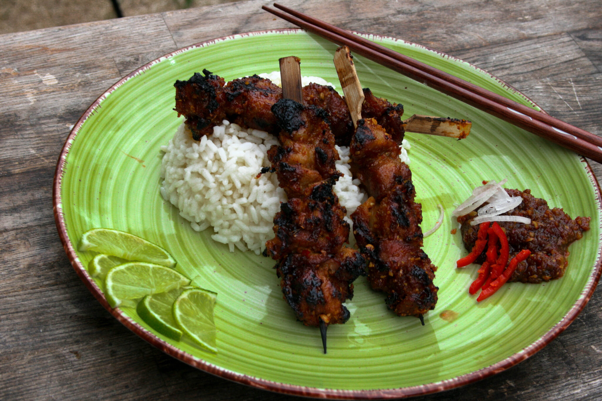 Sate Babi - Schweinefleisch Spieße - Barbecue Rezepte