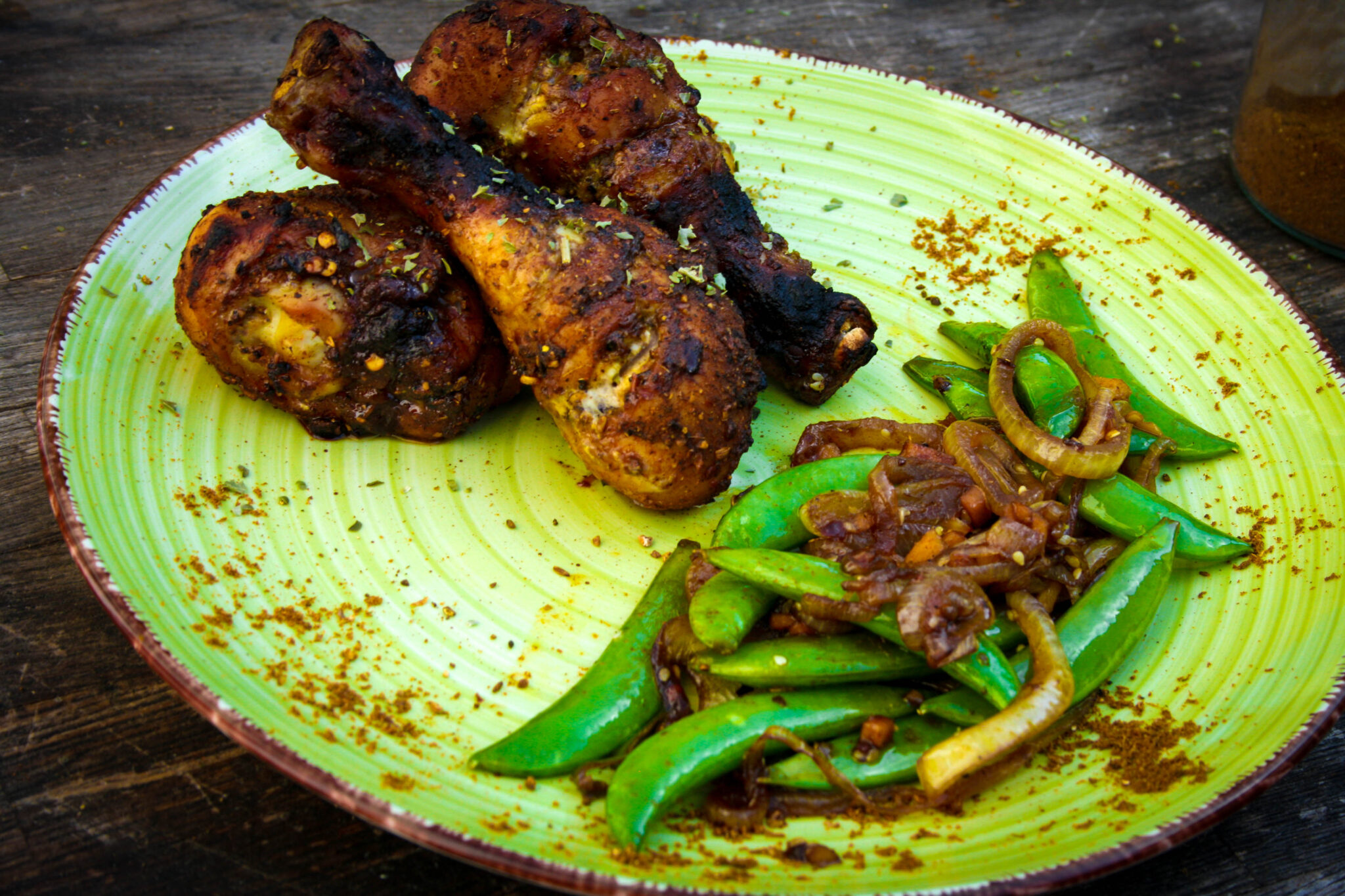 Ras el-Hanout Honig Hähnchen - Barbecue Rezepte