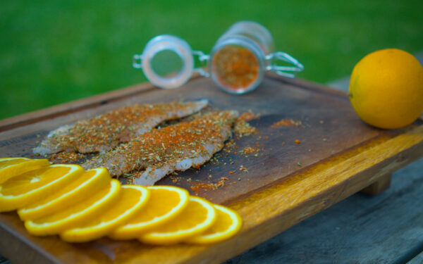 Fischfilet mit Fisch Rub