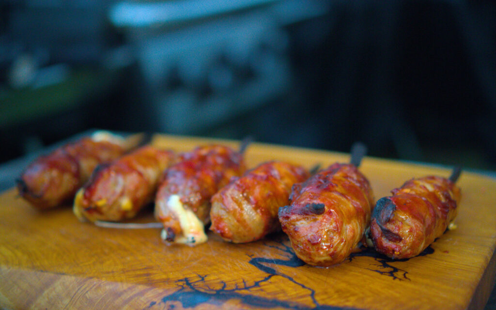 Bacon Bomb Lollipops