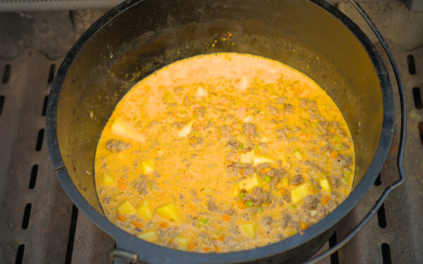 Suppe aus dem Dutch Oven