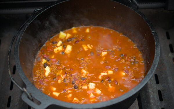 Taco Suppe mit Chaddar