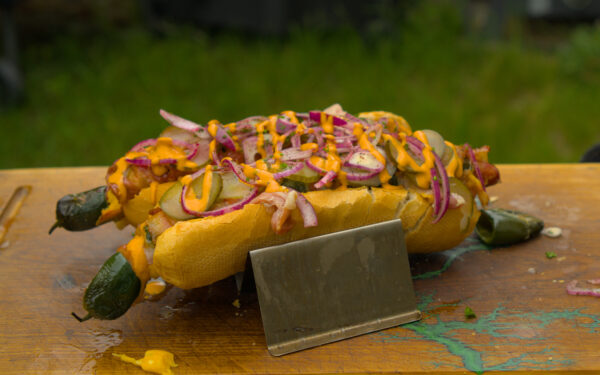 Hot Dog mit Bacon