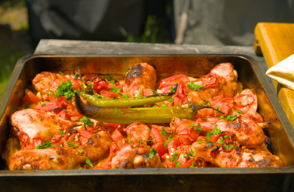 Fırında Patatesli Tavuk | Türkische Ofenkartoffeln mit Hähnchen