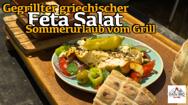 Gegrillten Feta Salat mit Pinienkernen Gegrillten Feta Salat mit Pinienkernen