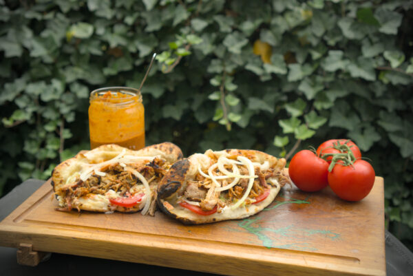 Gyros Pulled Pork Pide