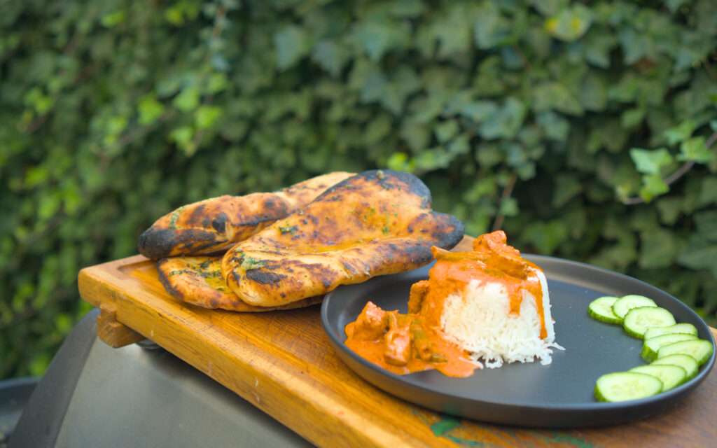 Naan aus dem Pizzaofen