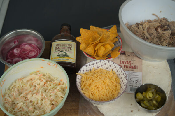 Zutaten Lavash Pulled Pork