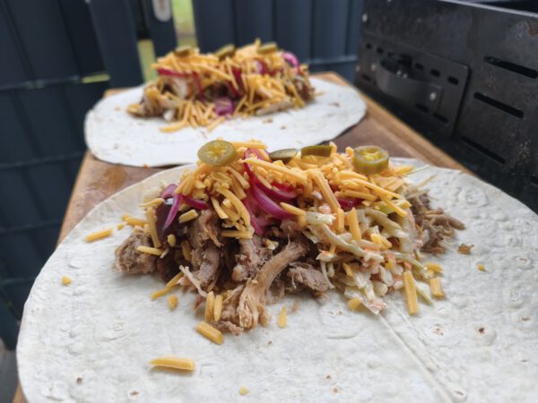 Zutaten für Lavash Pulled Pork Rolle