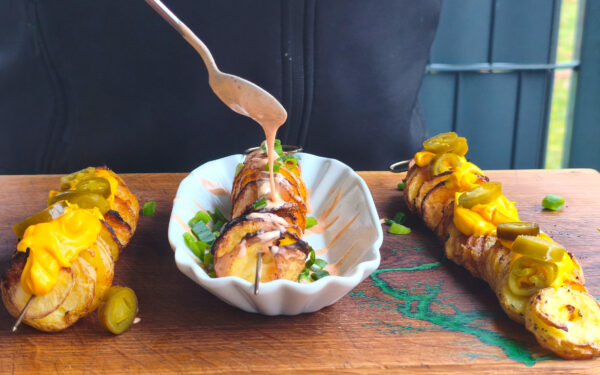 Spiralkartoffeln mit Topping