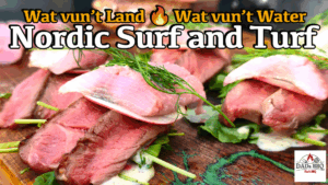 Norddeutscher Surf and Turf Burger mit Matjes und Entrecôte