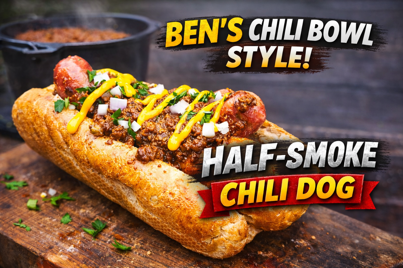 Ben’s Chili Bowl Chili Dog aus dem Dutch Oven