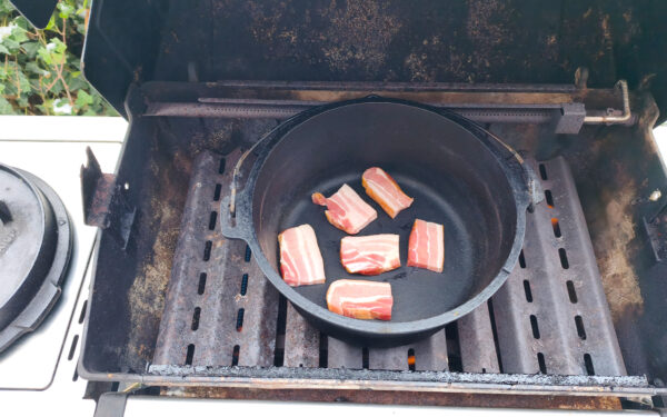 Speck auslassen Speck auslassen