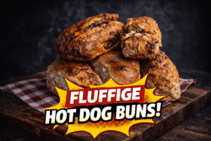 Fluffige Hot Dog Buns – Standard & BBQ Style (mit frischer Hefe)