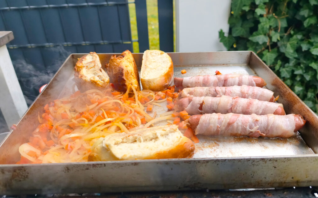 Hot Dog von der Plancha