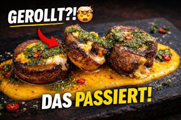 Schweine-Flank Pinwheels vom Grill – gefüllt & mit Chimichurri Chili Öl