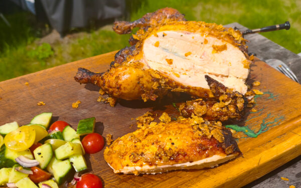 Knuspriges Hähnchen aus dem traeger ranger Knuspriges Hähnchen aus dem traeger ranger