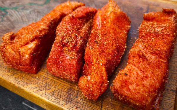 Schweinebauch würzen