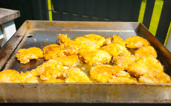 Chicken Nuggets von der Plancha
