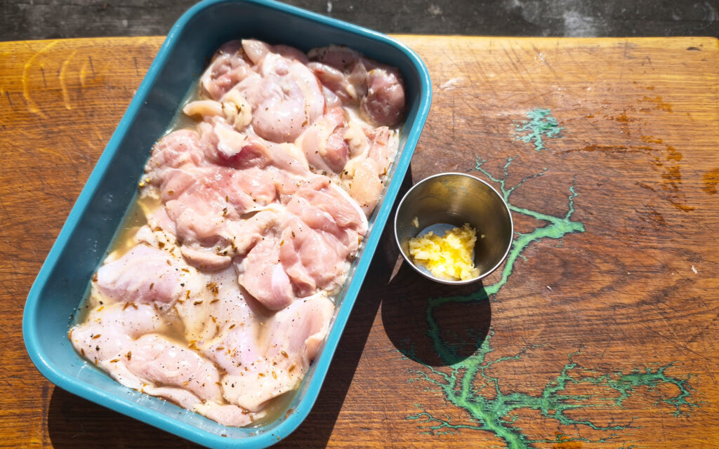 Hähnchen marinieren