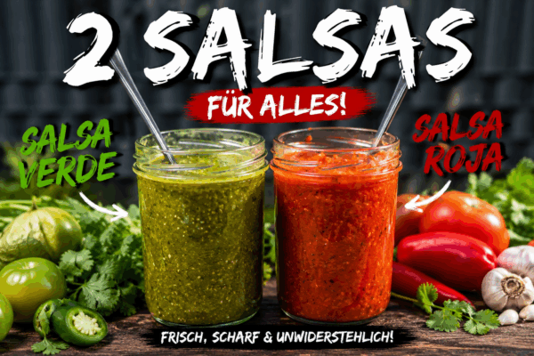 Salsa Verde und Salsa Roja – zwei geniale Saucen für BBQ, Tacos und Pollo Frito