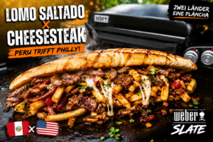 Lomo Saltado Philly Cheesesteak von der Plancha – Peru trifft Philadelphia