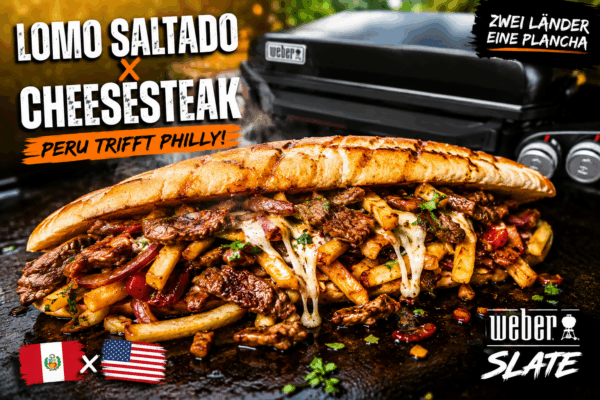 Lomo Saltado Philly Cheesesteak von der Plancha – Peru trifft Philadelphia